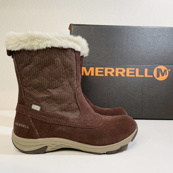 NWT Merrell Ryeland Tall Polar Waterproof Boot Womens Size 6 - Picture 2 of 9